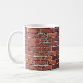 Stilvolle Zwei Tone Red Brick Wall Kaffeetasse