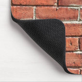 Stilvolle Zwei Tone Red Brick Wall Mousepad (Ecke)