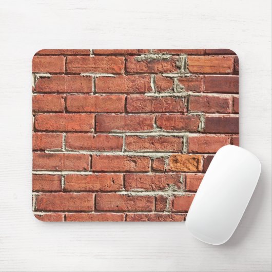 Stilvolle Zwei Tone Red Brick Wall Mousepad (Mit Mouse)