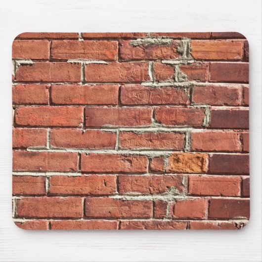 Stilvolle Zwei Tone Red Brick Wall Mousepad (Vorne)