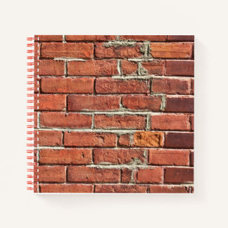 Stilvolle Zwei-Tone-Red-Brick-Wandsteckdose Notizblock