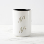 Stilvolle Zwei-Tone-Tasse "M" - Perfektes Geschenk Zweifarbige Tasse (Mittel)