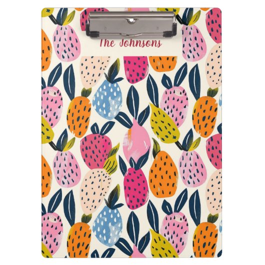 Stilvolle Zwischenablage, Fruchtdesign, Dauerhaft) Klemmbrett (Vorderseite)