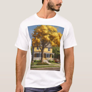 "Stilvoller 2D Vector Illustration T - Shirt - Ein