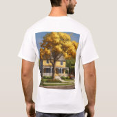"Stilvoller 2D Vector Illustration T - Shirt - Ein (Rückseite)