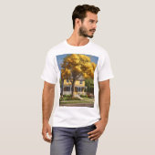 "Stilvoller 2D Vector Illustration T - Shirt - Ein (Vorne ganz)