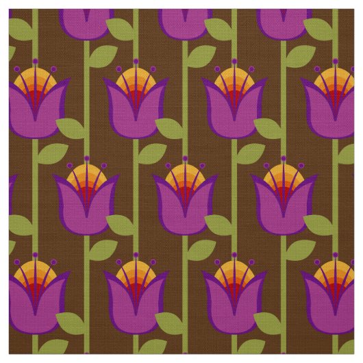 stilvoller 70er 60er Retro Mod-Stoff Stoff (Muster)