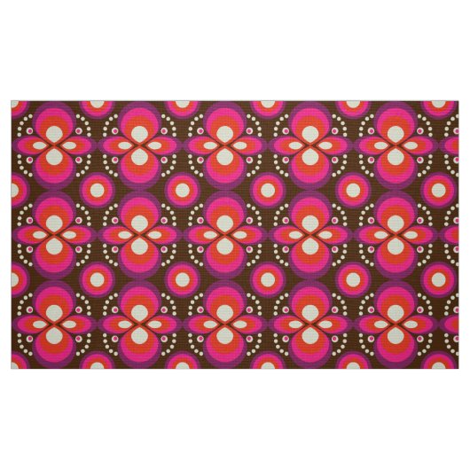 stilvoller 70er Retro Mod Stoff (Fat Quarter (45,7 x 55,9 cm))