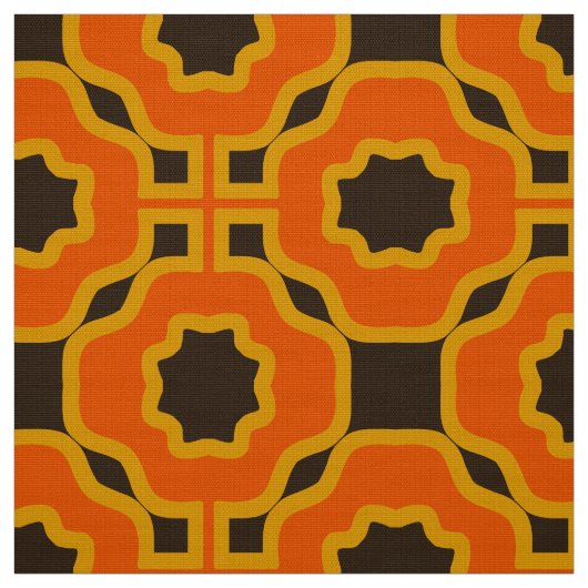 stilvoller 70er Retro-Mod-Stoff Stoff (Muster)