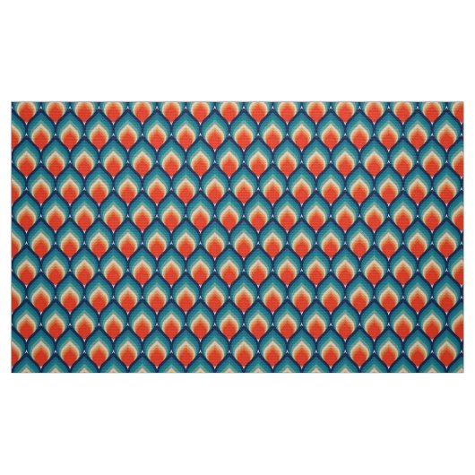 stilvoller 70er Retro-Mod-Stoff Stoff (Fat Quarter (45,7 x 55,9 cm))