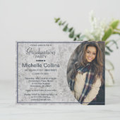 Stilvoller Abschluss aus Beton Einladung (Stehend Vorderseite)