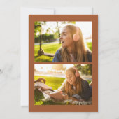 Stilvoller Abschluss für neutrales geometrisches F Ankündigung (Rückseite)