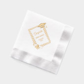 Stilvoller Abschluss Laurel Wreath Frame Servietten Mit Folie (Links)