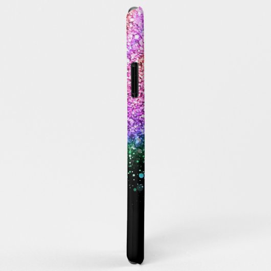 Stilvoller Abstrakter Glitzer Personalisiert Monog Case-Mate iPhone Hülle (Hinten/Rechts)