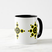 Stilvoller abstrakter Sun-Entwurf Tasse (VorderseiteRechts)