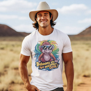Stilvoller Affe: Baboons sind ape-solut cool T-Shirt
