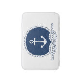 Stilvoller Anker und Seil Badematte (Vorderseite Vertikal)