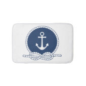 Stilvoller Anker und Seil Badematte (Vorderseite)