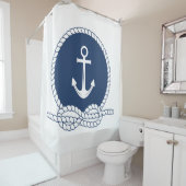 Stilvoller Anker und Seil Duschvorhang (Beispiel)