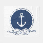 Stilvoller Anker und Seil Fleecedecke (Vorderseite (Horizontal))