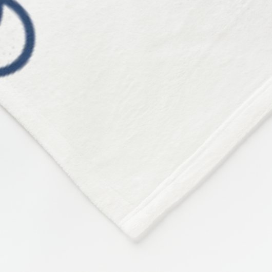 Stilvoller Anker und Seil Fleecedecke (Ecke)