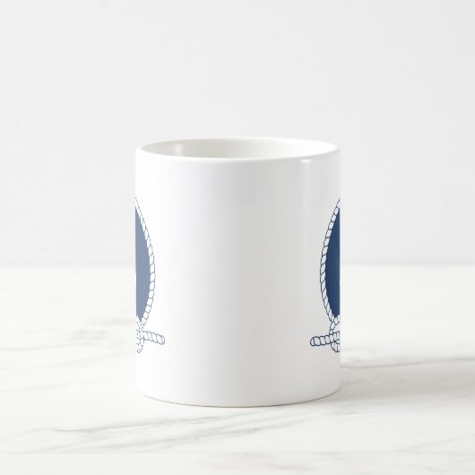 Stilvoller Anker und Seil Kaffeetasse (Mittel)