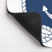 Stilvoller Anker und Seil Mousepad (Ecke)