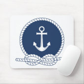 Stilvoller Anker und Seil Mousepad (Mit Mouse)