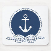 Stilvoller Anker und Seil Mousepad (Vorne)