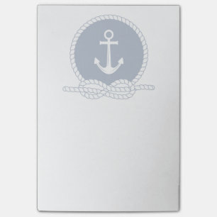 Stilvoller Anker und Seil Post-it Klebezettel