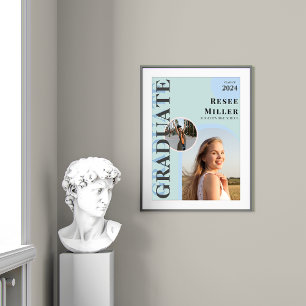 Stilvoller Arch Foto Abschluss Keepake Poster