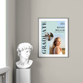 Stilvoller Arch Foto Abschluss Keepake Poster