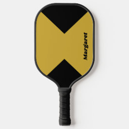 Stilvoller benutzerdefinierter Name Metallic Gold Pickleball Schläger