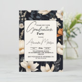 stilvoller Boho Abschluss Einladung (Stehend Vorderseite)