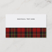 Stilvoller Brodie Tartan-karierte Gewohnheit Visitenkarte (Rückseite)
