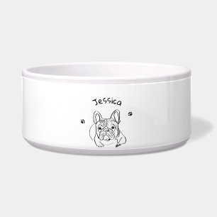 Stilvoller Bulldogge Minimalist  Napf