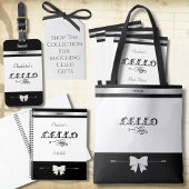 Stilvoller Cellostundenplan-Organizer Planer