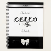 Stilvoller Cellostundenplan-Organizer Planer (Vorderseite)