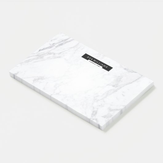 Stilvoller Chic Minimalistisches sauberes Post-it Klebezettel (angewinkelt)