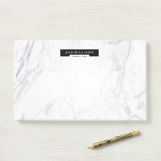 Stilvoller Chic Minimalistisches sauberes Post-it Klebezettel (Auf Schreibtisch)