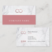 Stilvoller Chic-Minimalistisches Visitenkarte (Vorne/Hinten)