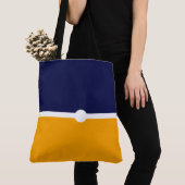 Stilvoller Chic Moderner, blauer gelber Farbblock Tasche (Von Nahem)