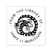 Stilvoller chinesischer Drache aus der Bibliothek Permastempel (Design)