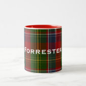 Stilvoller Clan Forrester Tartan-karierte Tasse (Mittel)