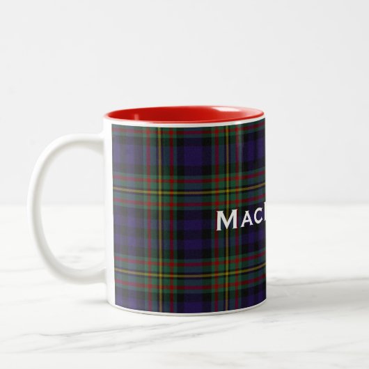 Stilvoller Clan MacLellan Tartan-karierte Tasse (Links)