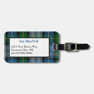 Stilvoller Clan MacNeil Tartan-karierter Gepäckanhänger