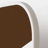 Stilvoller Cocoa Brown White Orange Farbblock Pickleball Schläger (Linke Seite)