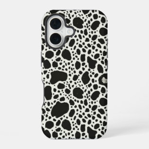 Stilvoller Dalmatiner-Tupfen-Handy-Schutz iPhone 16 Hülle