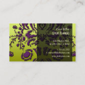 Stilvoller Damast, Visitenkarten Visitenkarte (Rückseite)