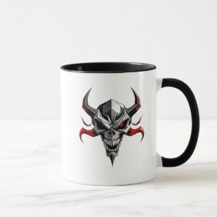 Stilvoller Dämonenschädel. Tasse